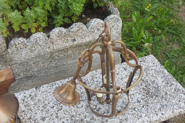 Vintage Kronleuchter / Messinglampe