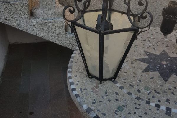 Vintage Hängelaterne / Laternenlampe