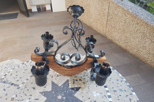 Vintage Kronleuchter aus Metall