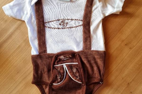 Baby Lederhosen Body