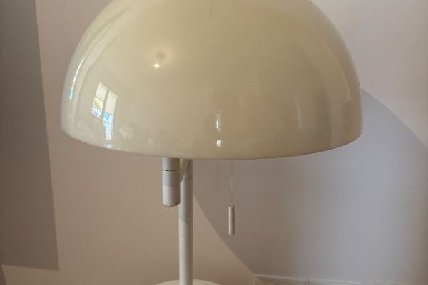 Vintage Tischlampe - Space Age / Mid-Century - schwenkbar - große Kupp