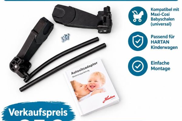 Maxi-Cosi-Kinderwagenadapter (Autositzadapter HARTAN)