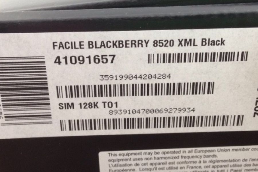 Blackberry Curve 8520 Smartphone schwarz - Bild 2