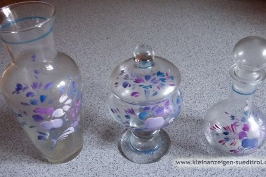 Schönes handbemaltes Glas-Set - Bild 1