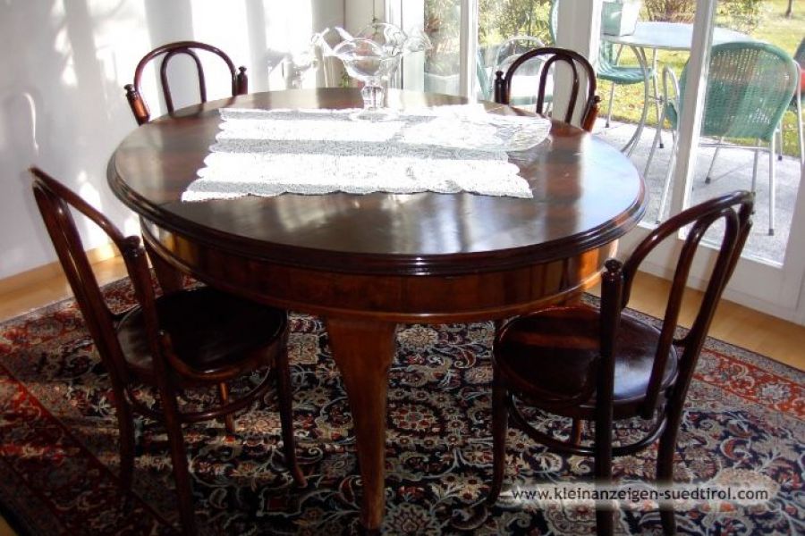 Antiker Tisch Schellacktisch u 4 Stühle 1300€ - Bild 1