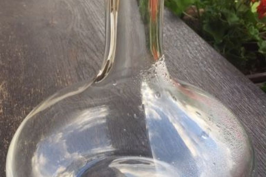 Brocca di vetro cristallo Weinkaraffe Kristallglas - Bild 1