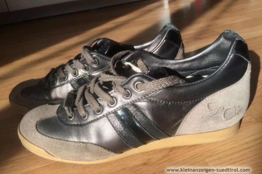 Serafini italienische Leder Sneaker - Bild 3