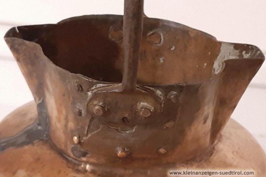Vase aus Kupfer, Antiquitätenstück, restauriert - Bild 2