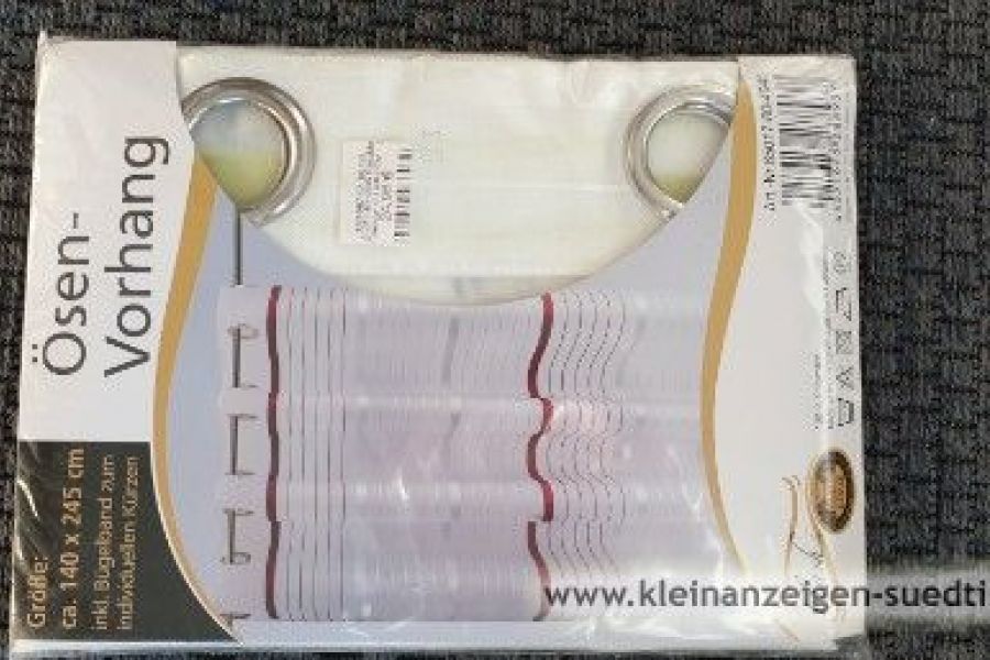 Sehr schöne neue Ösen - Vorhänge / Store - Bild 1