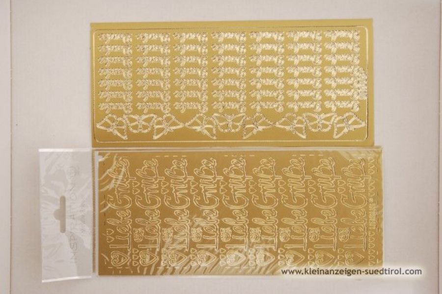 Kreativ Sticker Danke und Liebe Grüße - Bild 1