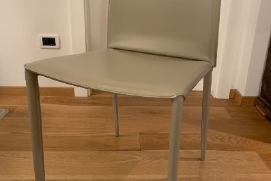 Stühle in Leder - Modell Linda von Bontempi - Bild 1