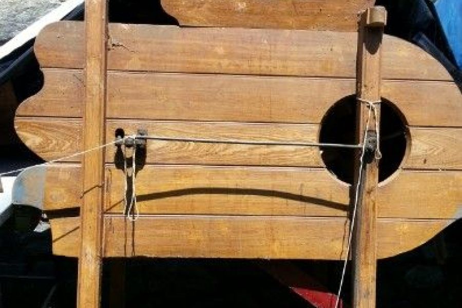 Windmühle antik, aus Holz - Bild 1