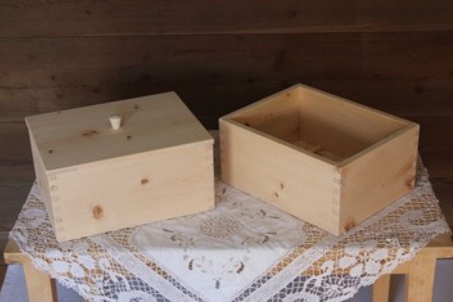 Brotdose/ Keksdose aus Zirbenholz - Bild 2
