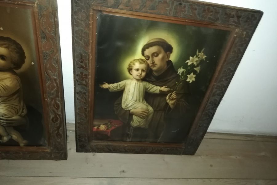 3 Heiligenbilder in Holzrahmen - Bild 3