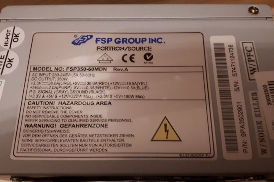 2 ältere PC Netzteile zu verkaufen - Bild 2