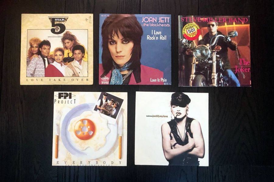 Vinyl Set 05 - Schallplatten I love Roch'n Roll, The Joker, Madonna - Bild 1