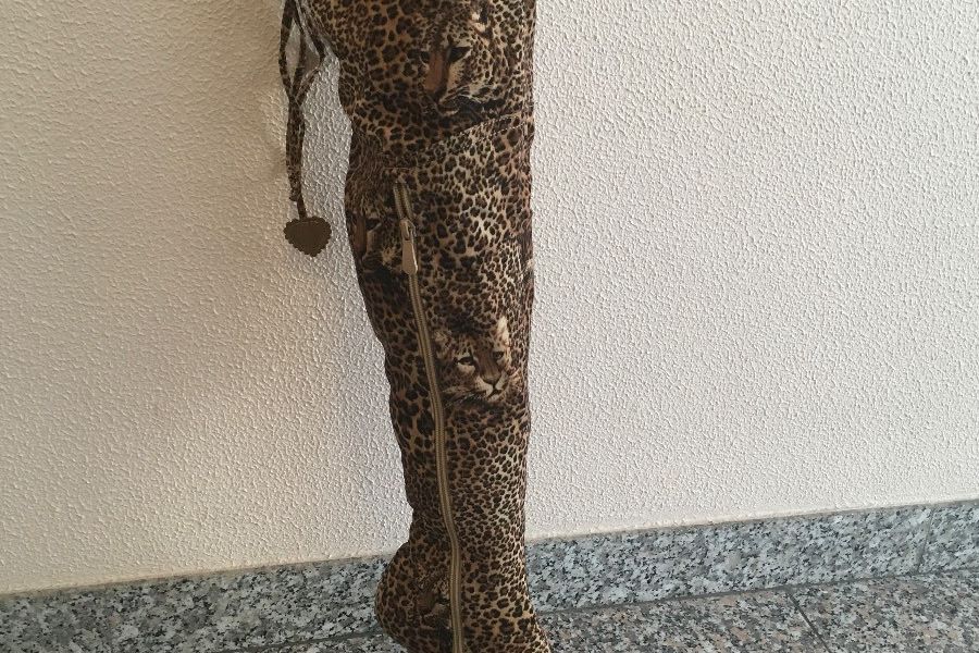 Stiefel mit Leopard Print - Bild 2