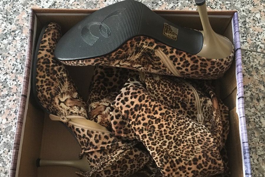 Stiefel mit Leopard Print - Bild 5