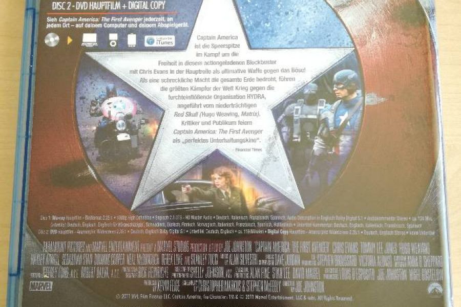 Captain America - The First Avenger (Blu-ray + DVD) - Bild 2