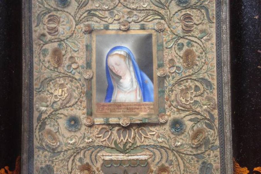 Karmelitaner Bild Klosterarbeit museales Werk aus Südtirol - Bild 1