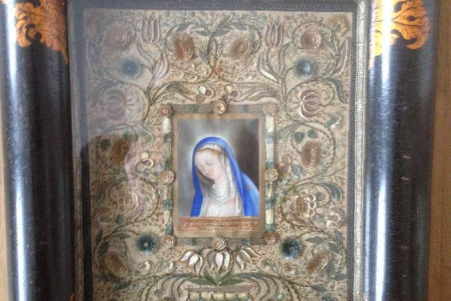 Karmelitaner Bild Klosterarbeit museales Werk aus Südtirol - Bild 5