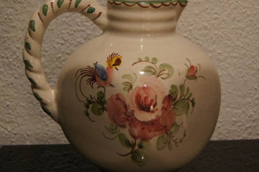 Quadratische Keramikvase / Krug - Bild 2