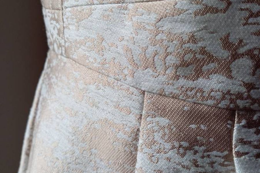 ESPRIT Cocktailkleid gold Gr: M / DE 40 / IT 44 - WIE NEU - Bild 3
