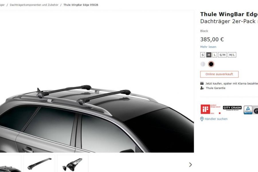 Thule Wingbar 9582B - Bild 1