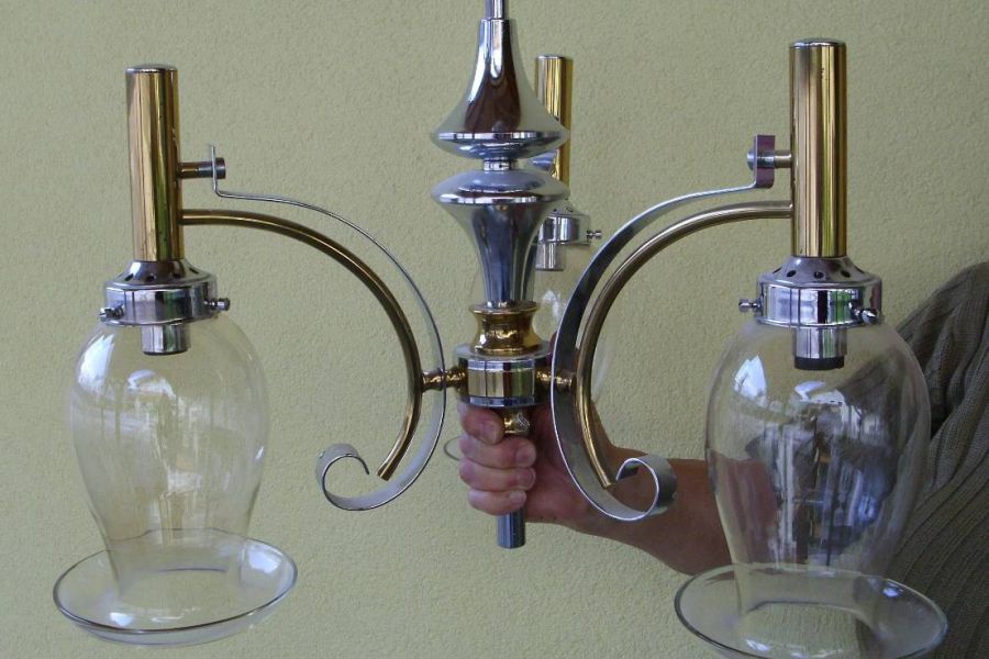 Lampenschirm mit 3 Gläsern zu verkaufen - Bild 3