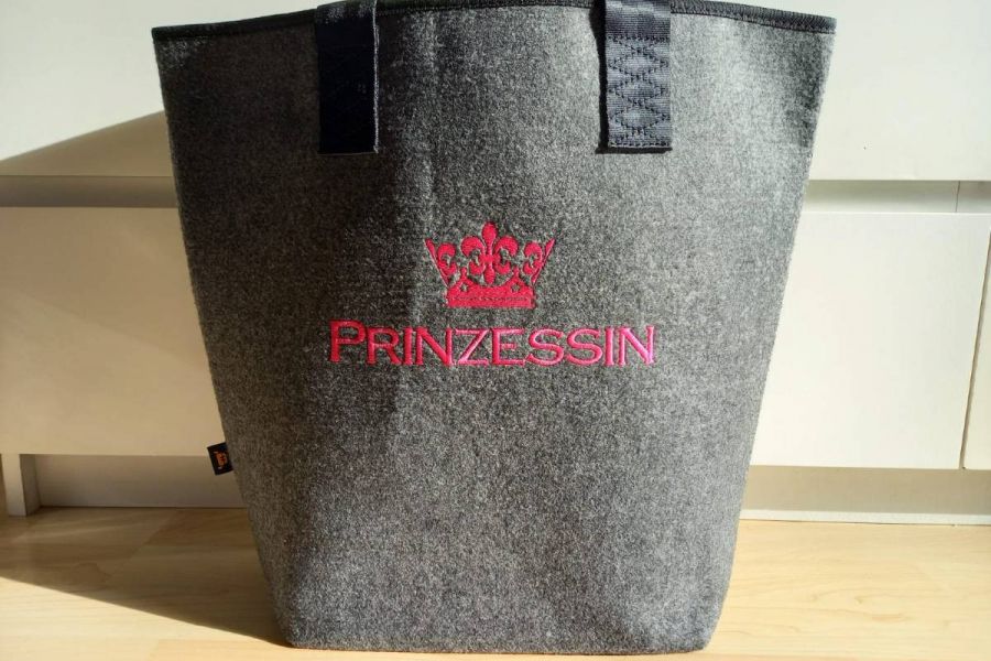 Shopper Filz mit Stickerei "Prinzessin" -NEU- - Bild 4