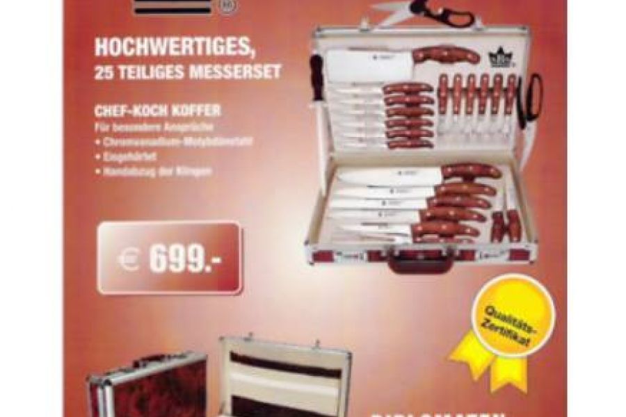 Messerset im Koffer...neu - Bild 5
