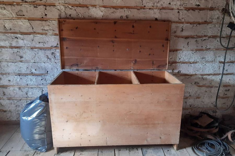 Kornkiste Truhe aus Holz - Bild 1