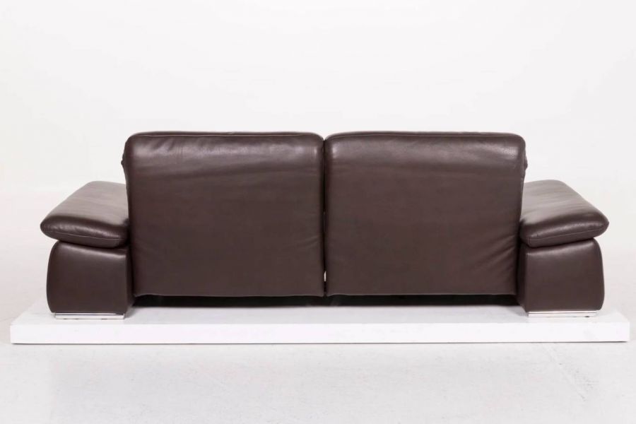 Koinor Leder Sofa Braun Dunkelbraun Zweisitzer Elektrische Funktion - Bild 2