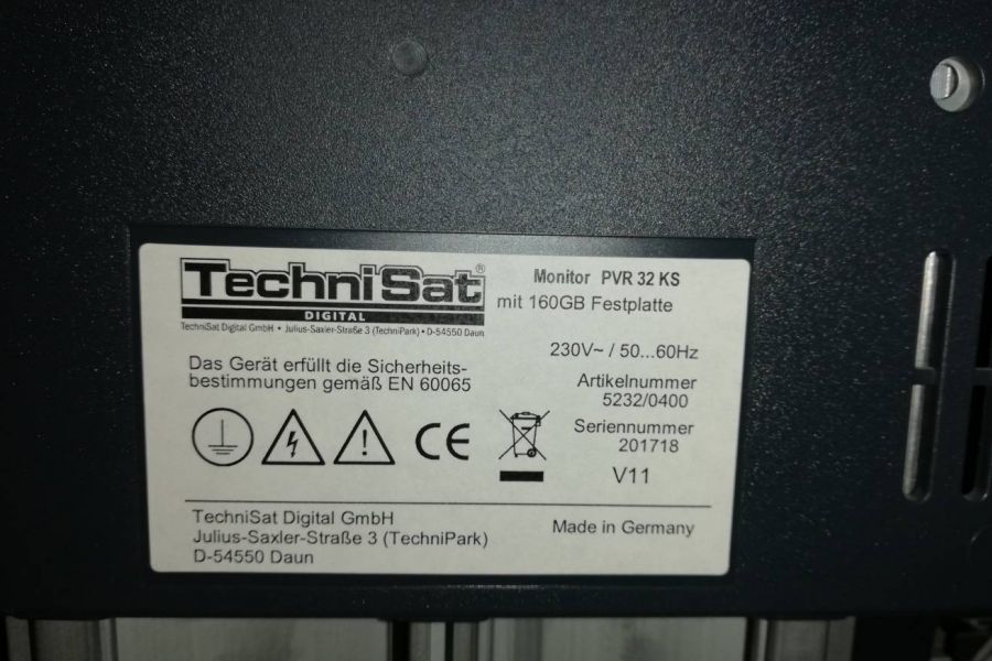 Fernseher Technisat 32" Zoll, SAT, 160GB Festplatte - Bild 2