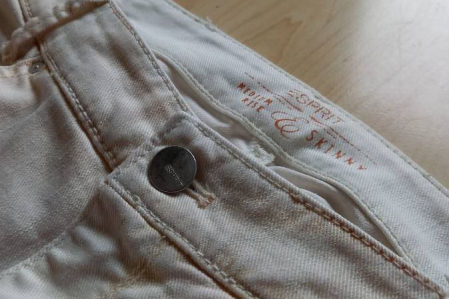 ESPRIT Skinny Jeans CREMEWEISSS Gr DE38/IT44 -WIE NEU - Bild 3