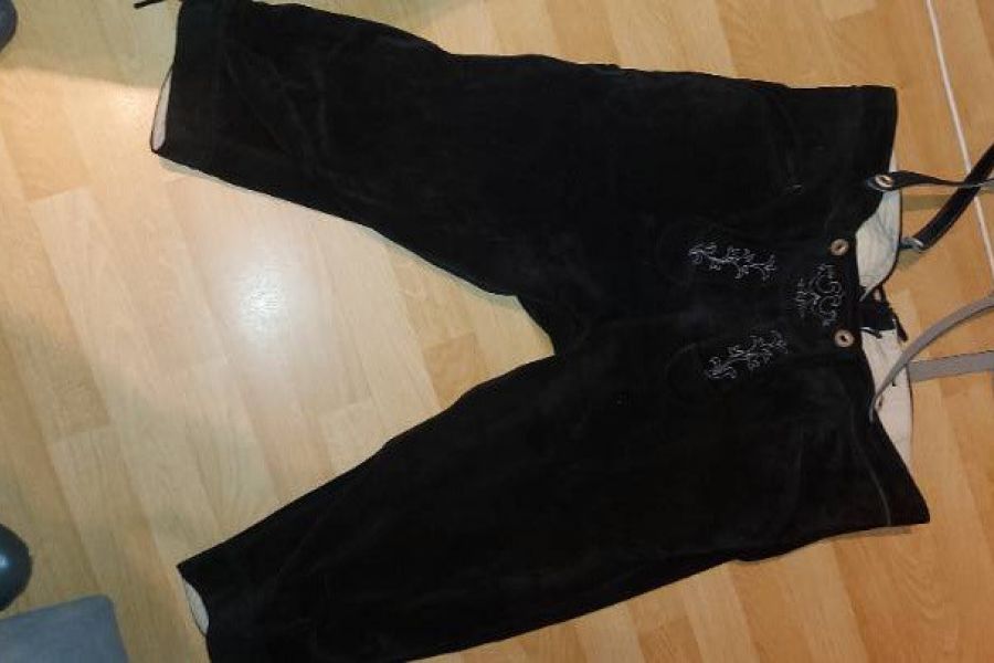 Lederhose schwarz - Bild 3