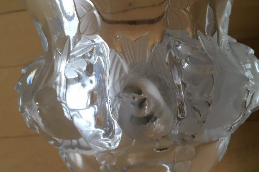 Kristallvase signiert  ,,lalique,, - Bild 1