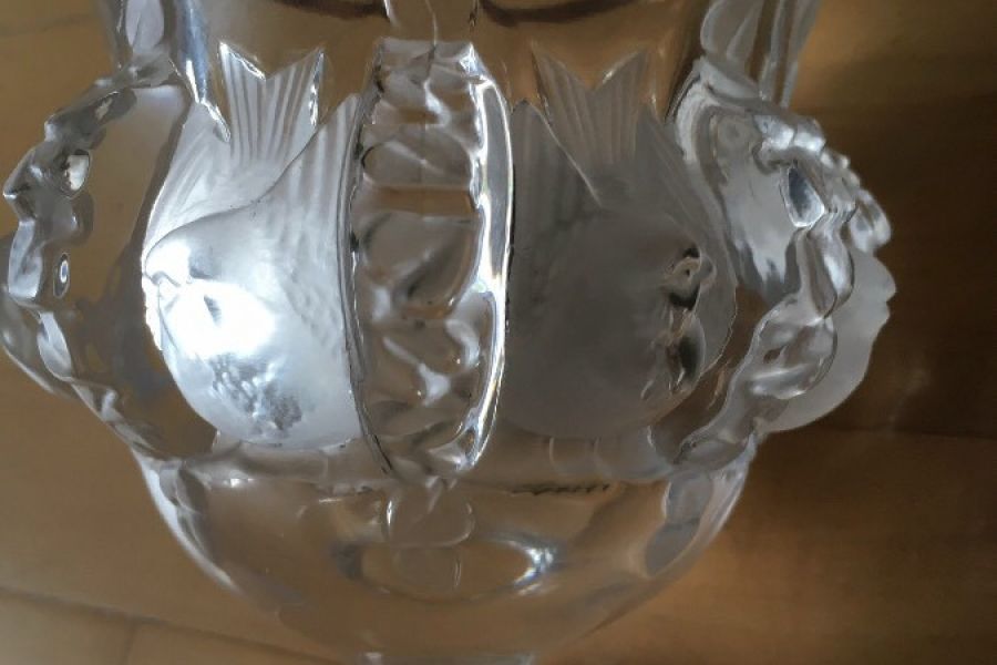Kristallvase signiert  ,,lalique,, - Bild 2
