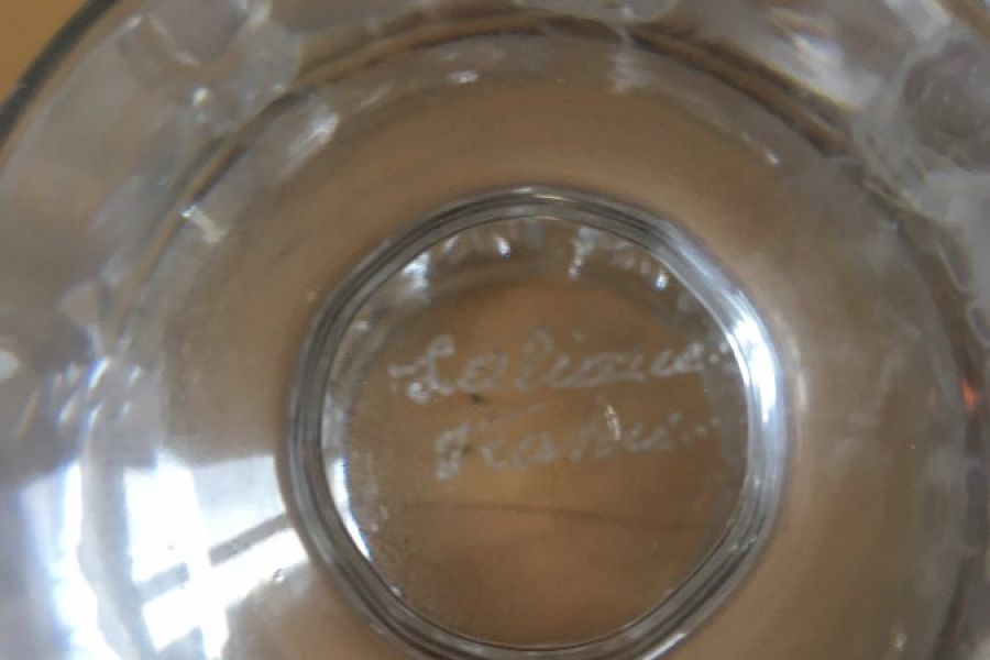 Kristallvase signiert  ,,lalique,, - Bild 3