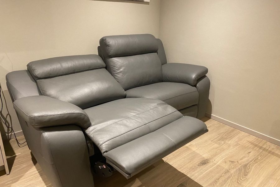 Ledersofa NEU mit elektronischem Fuß- und Kopfteil - Bild 1