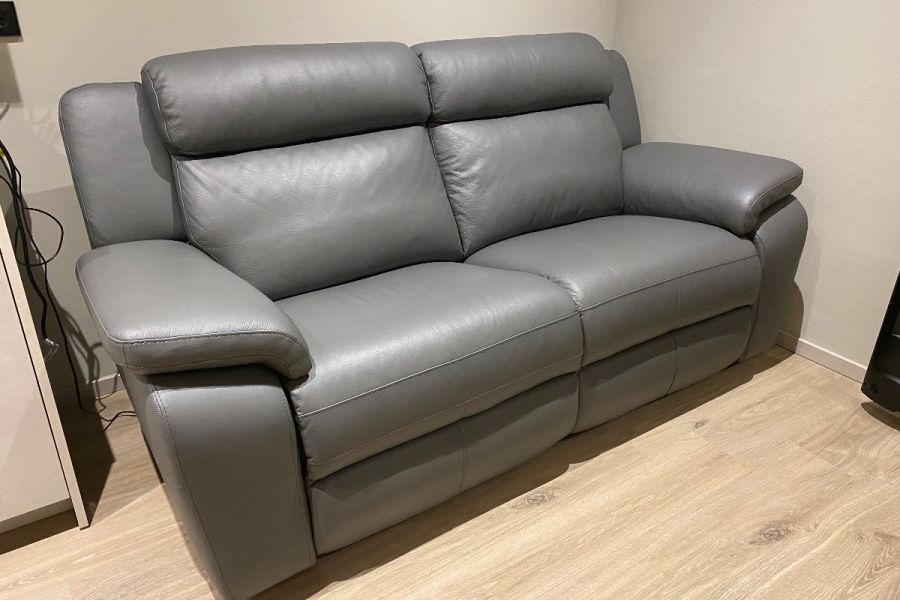 Ledersofa NEU mit elektronischem Fuß- und Kopfteil - Bild 3