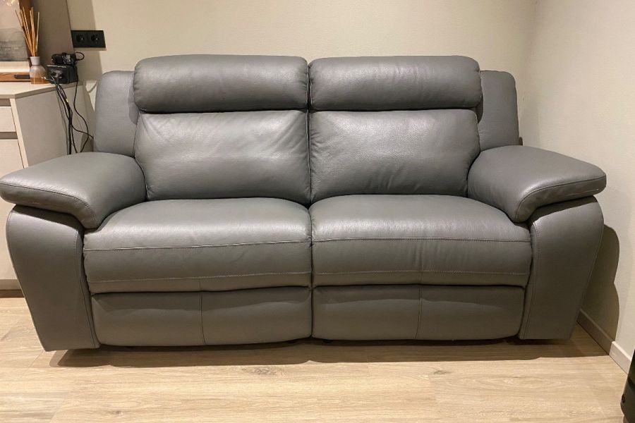 Ledersofa NEU mit elektronischem Fuß- und Kopfteil - Bild 4