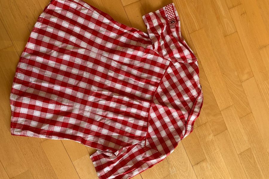 Rote Trachten Bluse - Bild 2