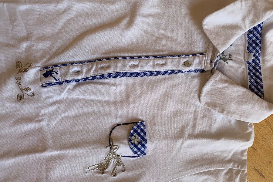 Weißes Trachten-Shirt - Bild 2