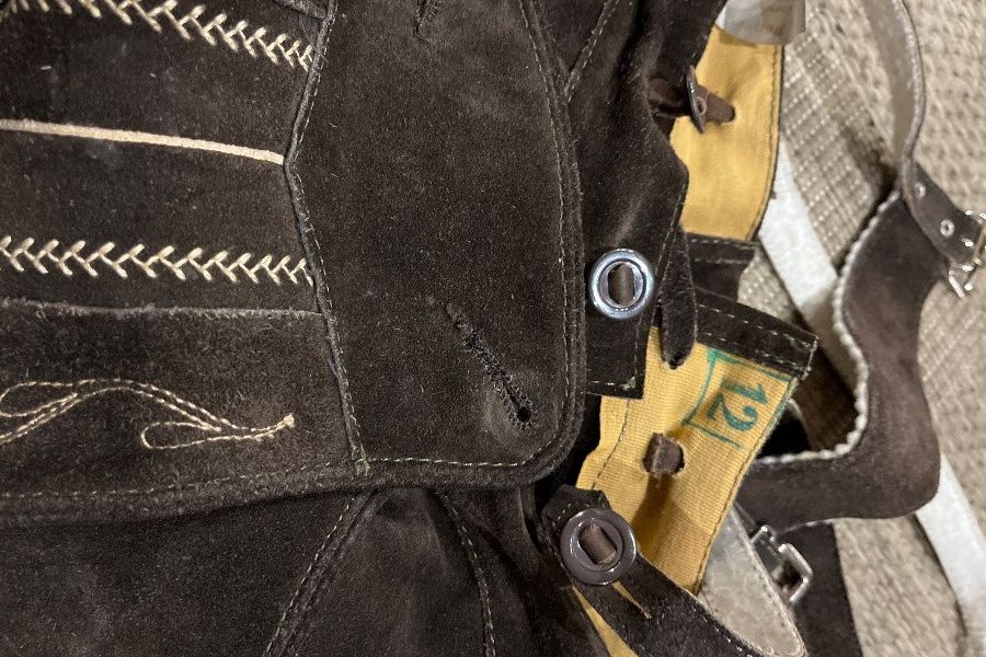 Lederhose Knielänge braun. Für circa9 jährigen. - Bild 2