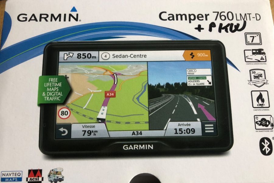 Garmin Navi 760 LMT-D für Camper und PKW - Bild 1