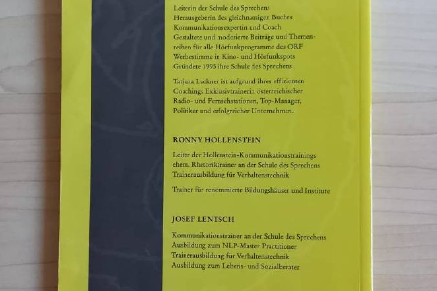 DIE SCHULE DES SPRECHENS, Lackner-Hollenstein-Lentsch - WIE NEU - Bild 2