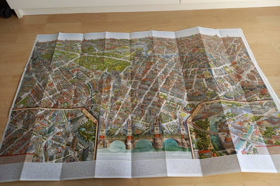 BERLIN Panoramakarte & Stadtplan - WIE NEU - Bild 5