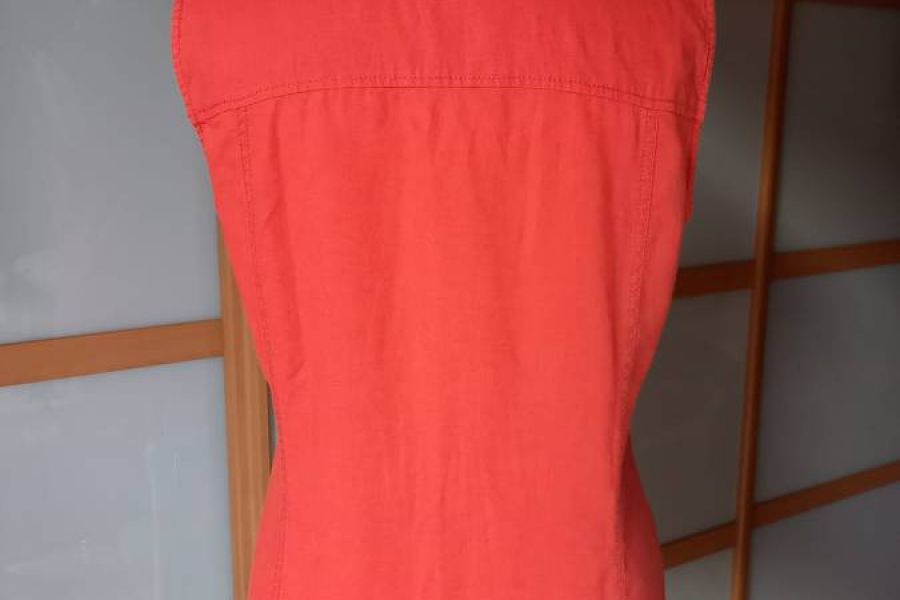 TOM TAILOR - Sommerbluse LEINEN - orange Gr: 38 DE | 44 IT - WIE NEU - Bild 5