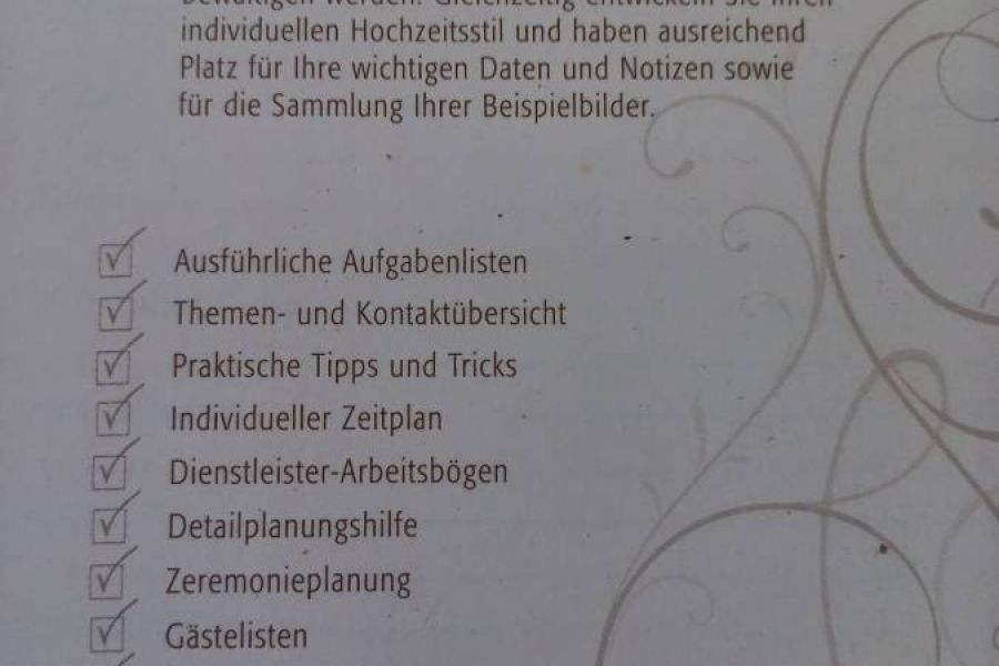 MY WEDDINGPLANNER - Arbeitsbuch Hochzeit selber planen NEU & UNBENUTZT - Bild 2